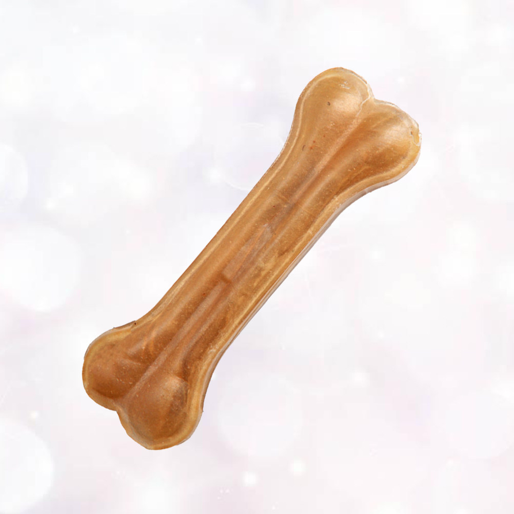 Teeth Cleaning Dog Chew Bone - 5인치 애완동물용 씹는 장난감, 뼈 모양으로