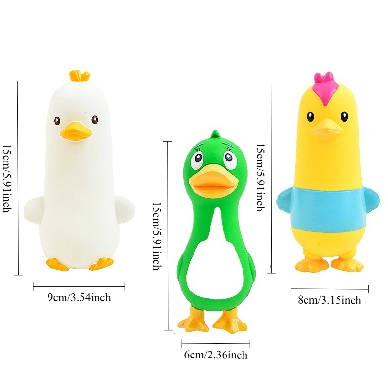 삑삑 소리가 나는 라텍스 재질의 닭, 오리, 거위, 강 - Interactive Squeaky Plush Dog Toy 리뷰 및 가격